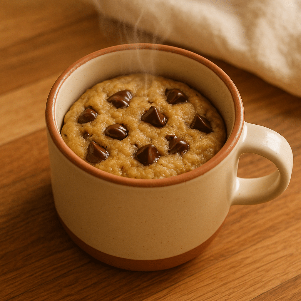 cookie in a mug recipe no egg microwave dessert