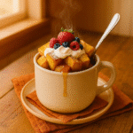 Served French Toast in a Mug