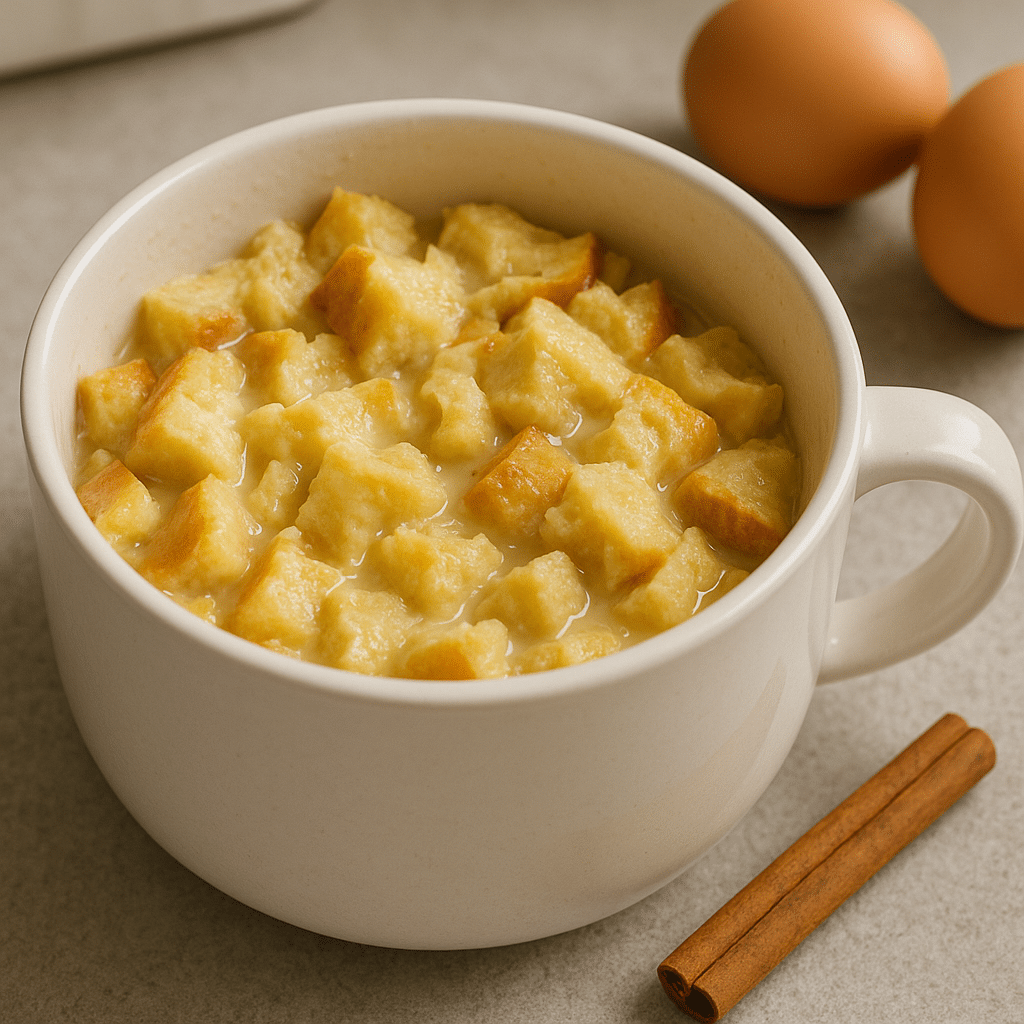 french toast in a mug step