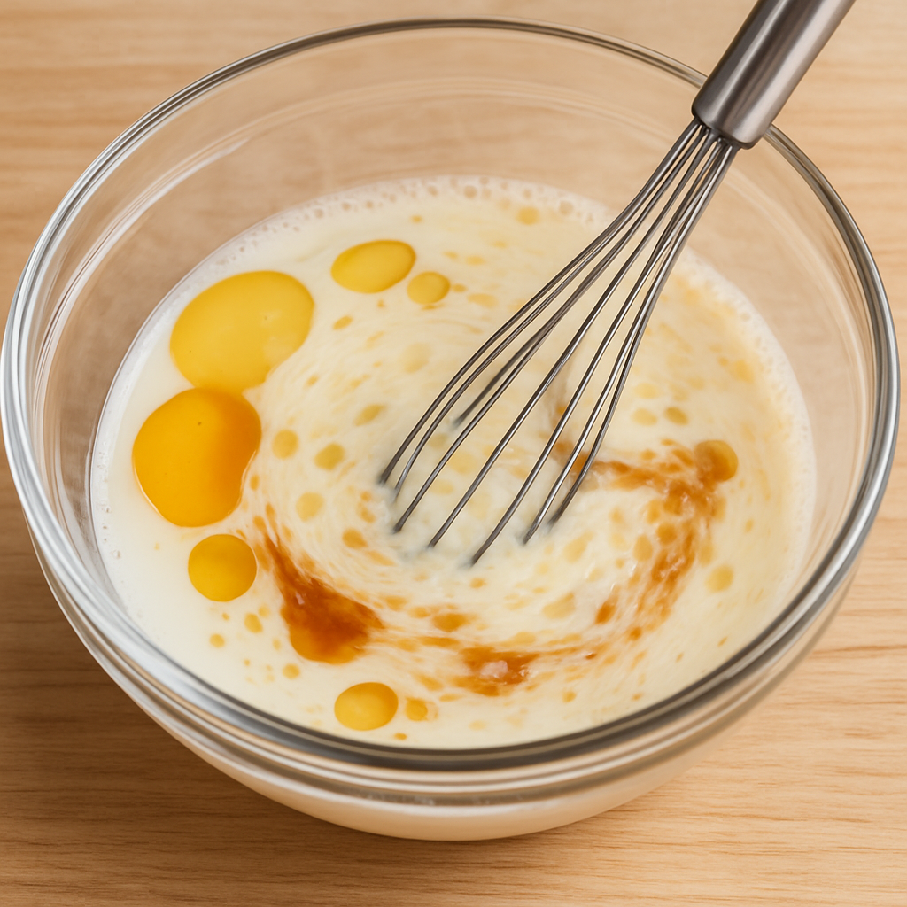 mixing wet ingredients for gluten-free mug cake