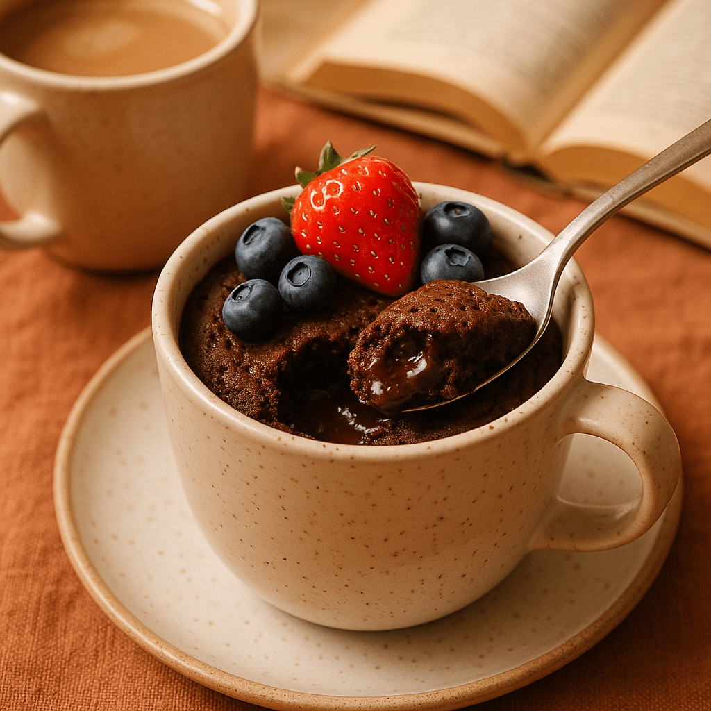 Serving and enjoying healthy mug cake recipes with perfect texture