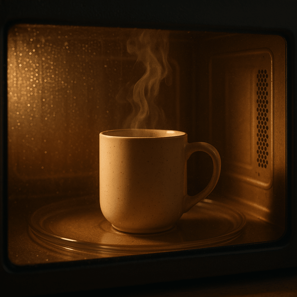 Ingredients for mug microwave recipes like flour, cocoa, chocolate chips, and cheese