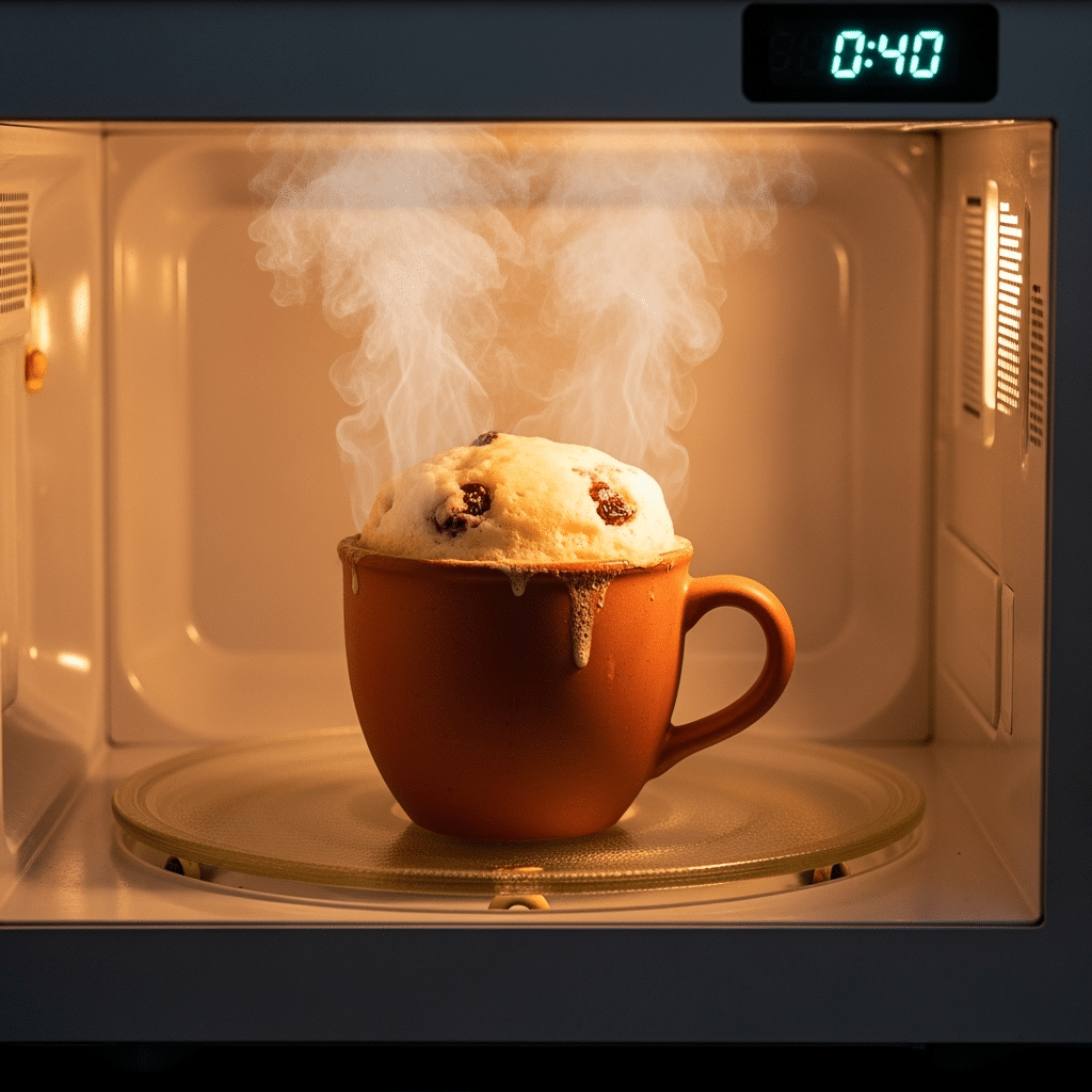 white chocolate cranberry mug cake microwave