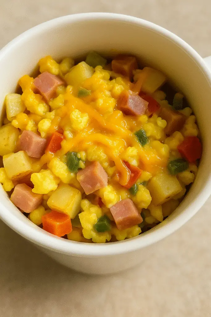 Breakfast Hash in a Mug meal prep idea - BusyCookLife make-ahead breakfast recipe