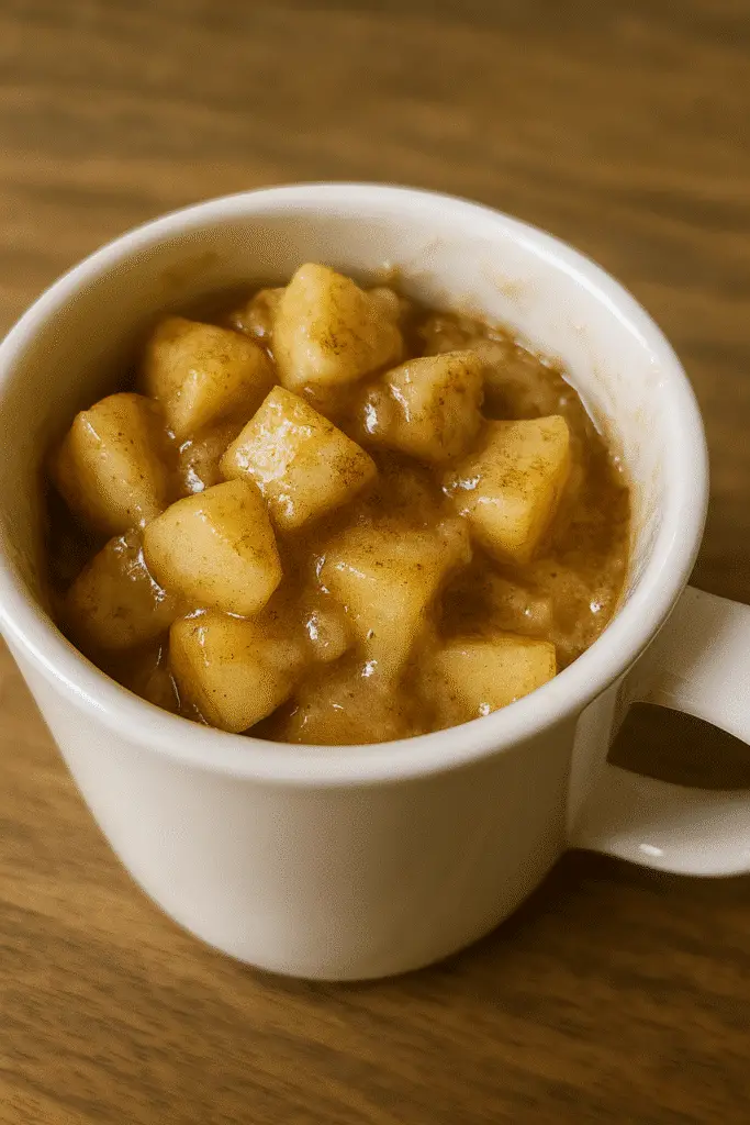Microwave Magic Cinnamon Apple Breakfast Mug - 3-minute healthy breakfast from BusyCookLife