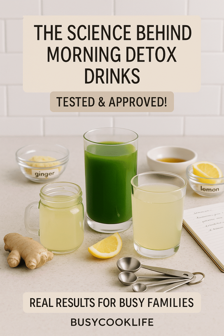 BusyCookLife brand authority - morning detox science kitchen expertise