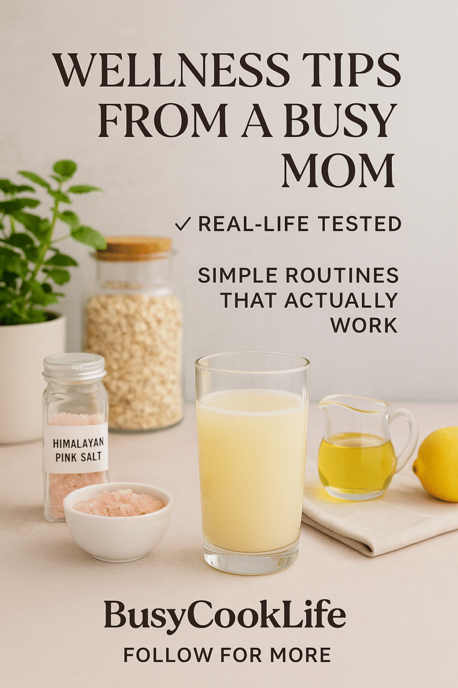 BusyCookLife brand authority - busy mom wellness expertise