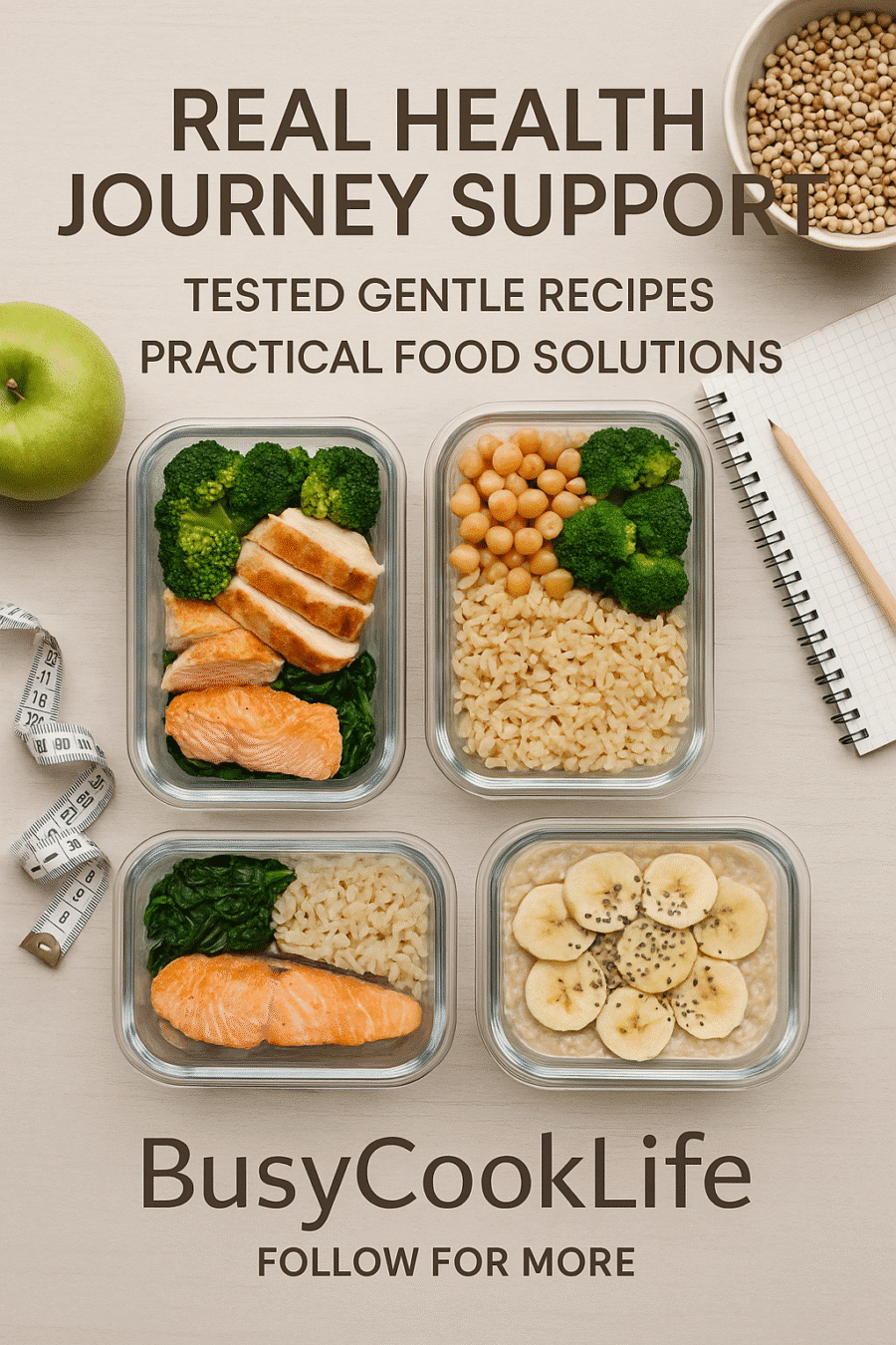 BusyCookLife health journey authority - real experience gentle recipe support
