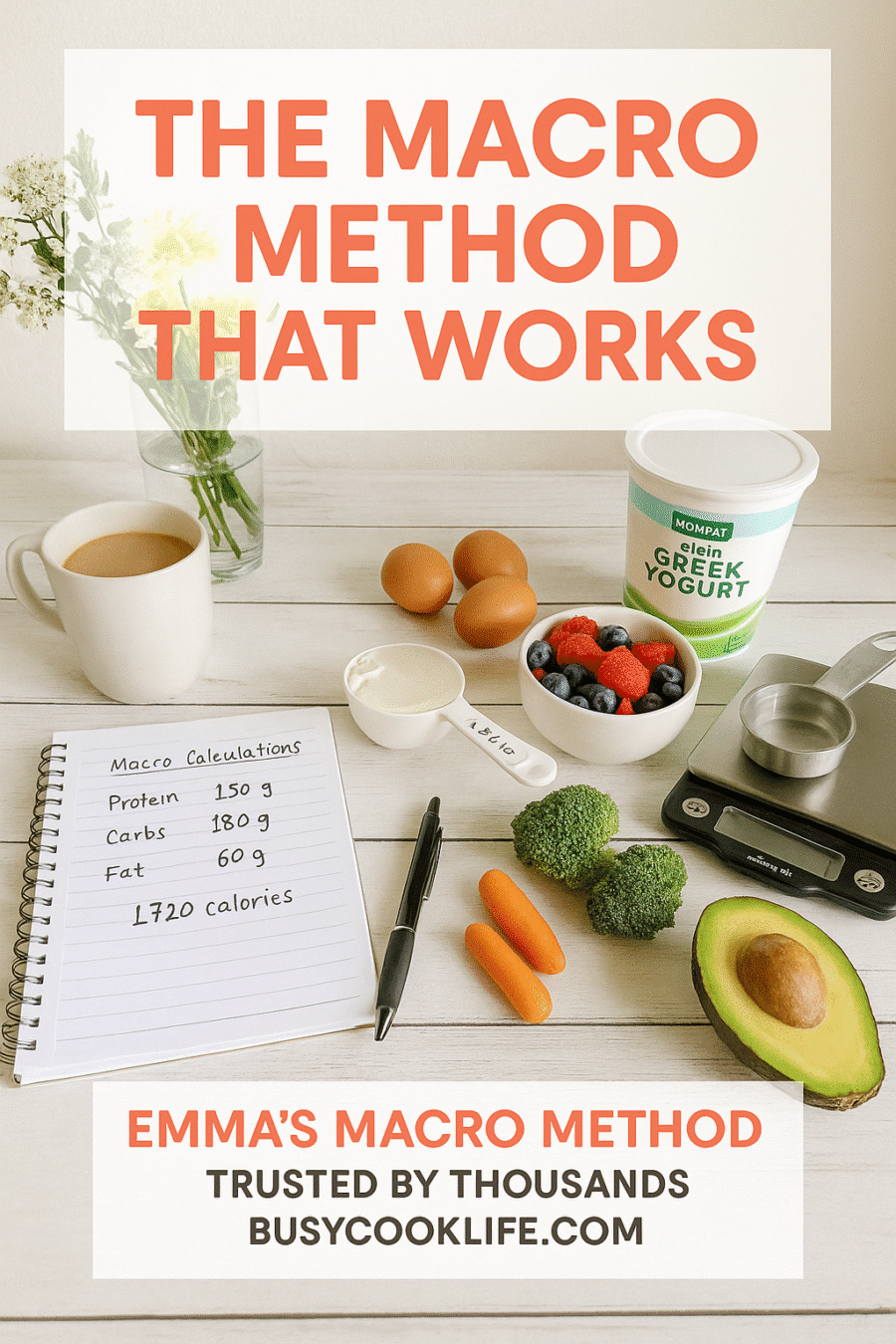 Emma's proven macro method for weight loss with meal planning tools and whole foods