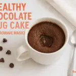Healthy chocolate mug cake recipe - BusyCookLife mug-recipe healthy mug cake recipe