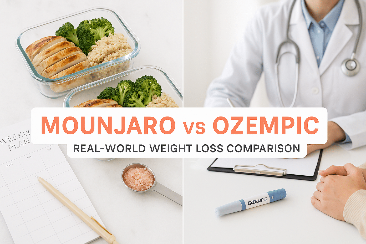 Mounjaro vs Ozempic weight loss comparison guide - BusyCookLife health comparison