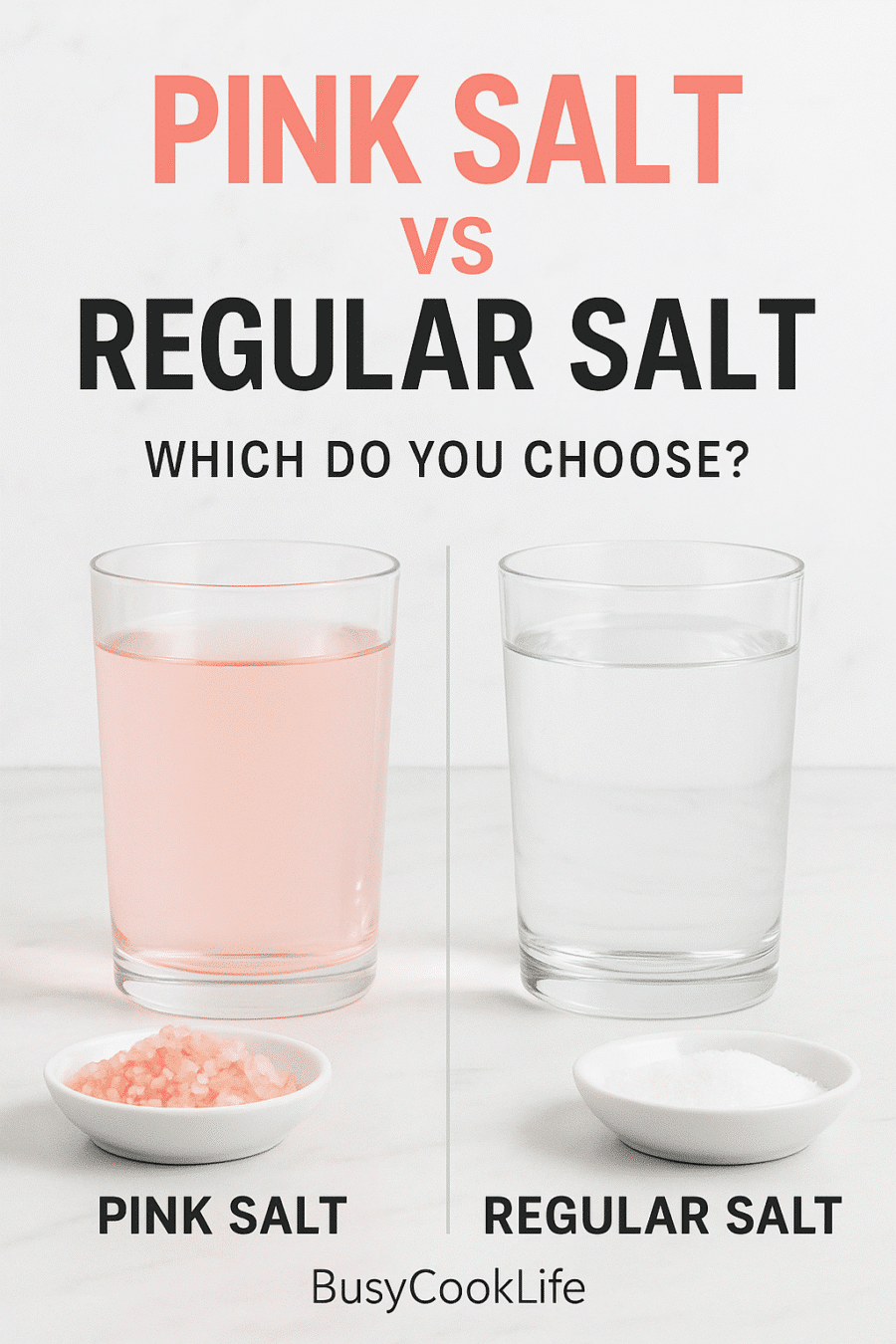 Pink salt vs regular salt comparison - wellness drink comparison guide