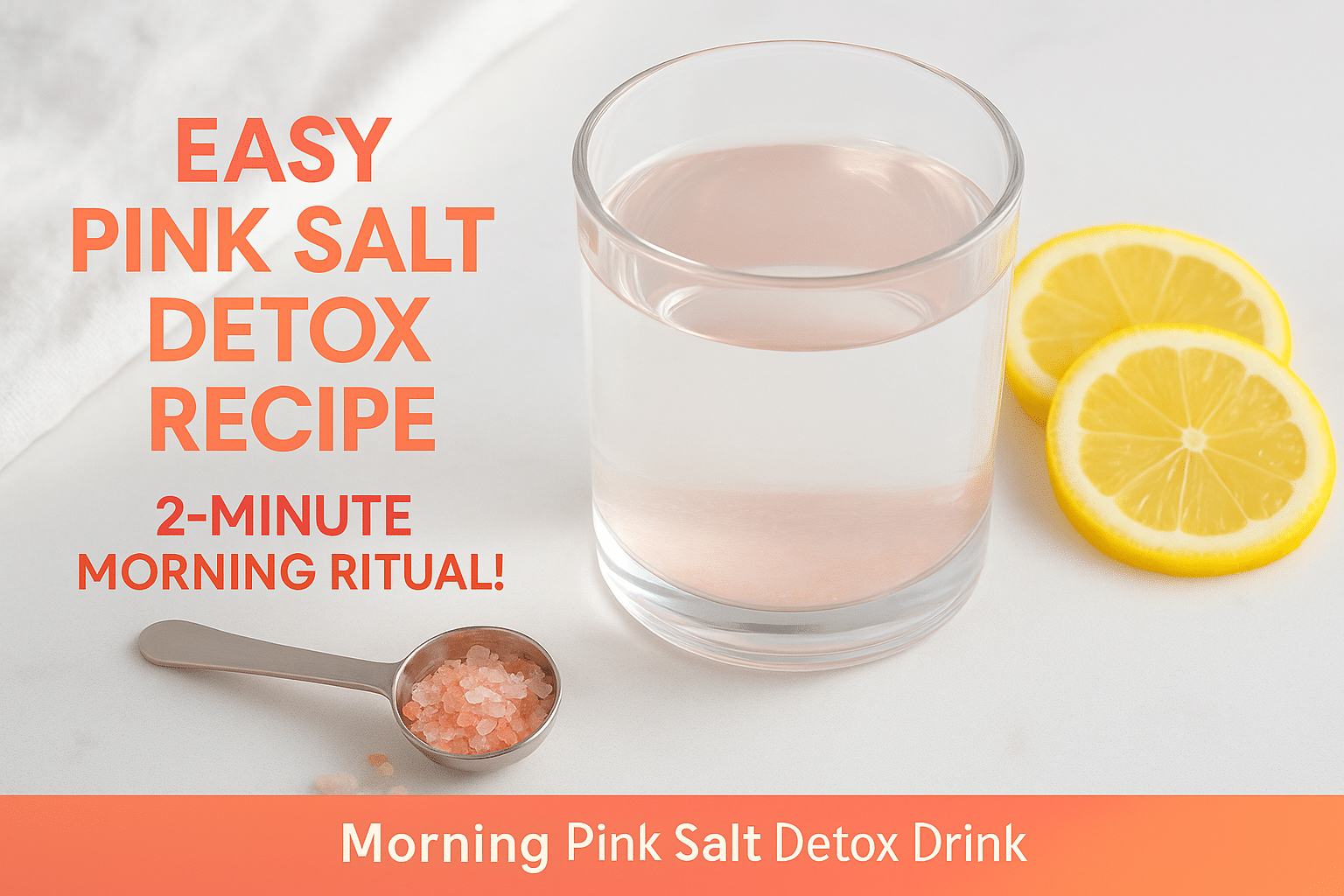 Pink salt detox recipe drink - BusyCookLife morning ritual detox drink