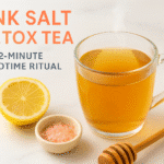 Pink salt detox tea recipe - BusyCookLife bedtime drink pink salt detox tea