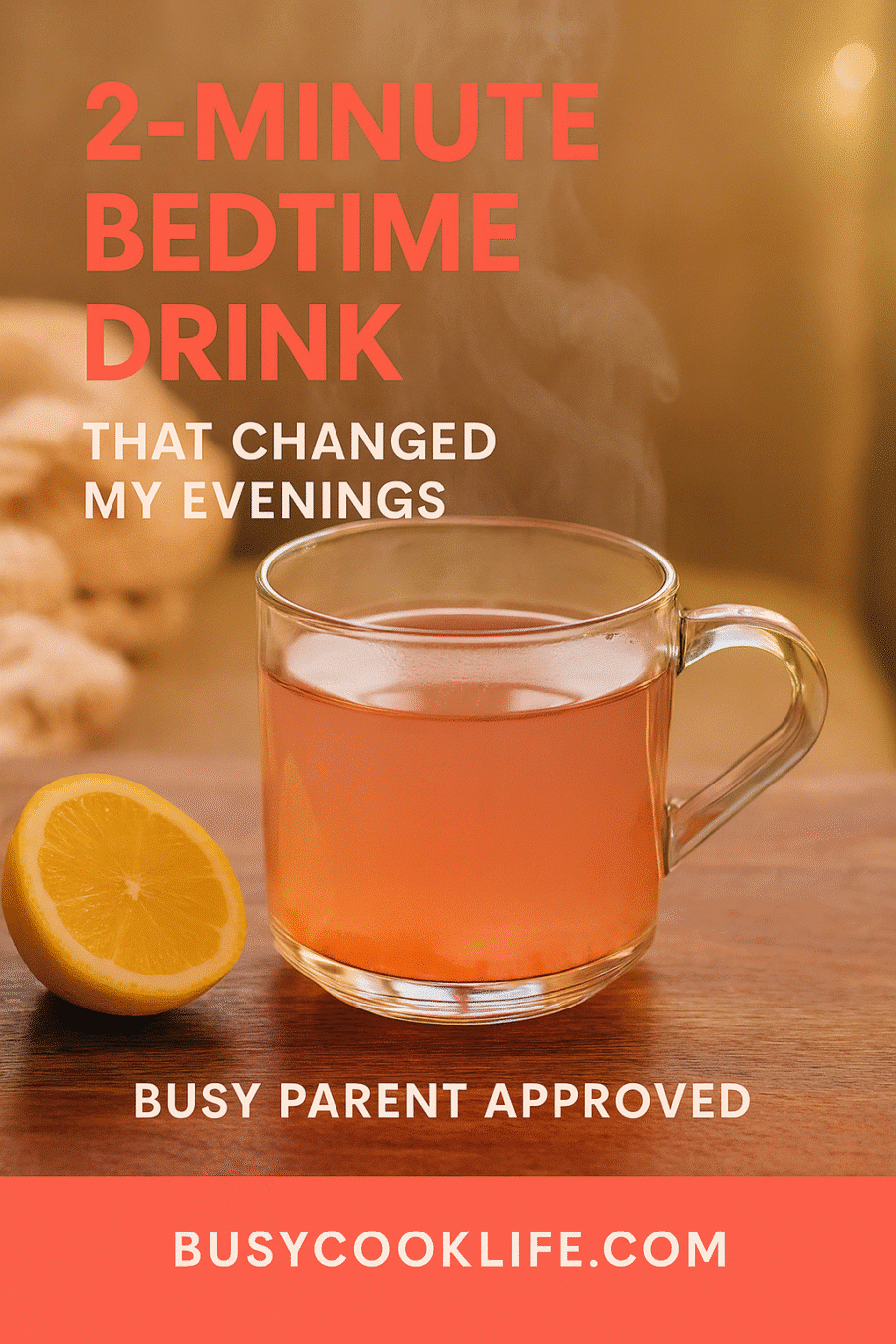 Pink salt detox tea Pinterest recipe pin - 2-minute bedtime drink pink salt detox tea