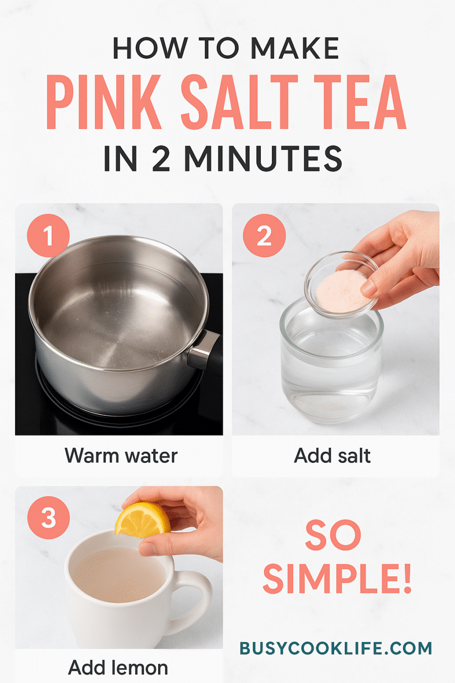 How to make pink salt tea tutorial pin - step-by-step drink guide