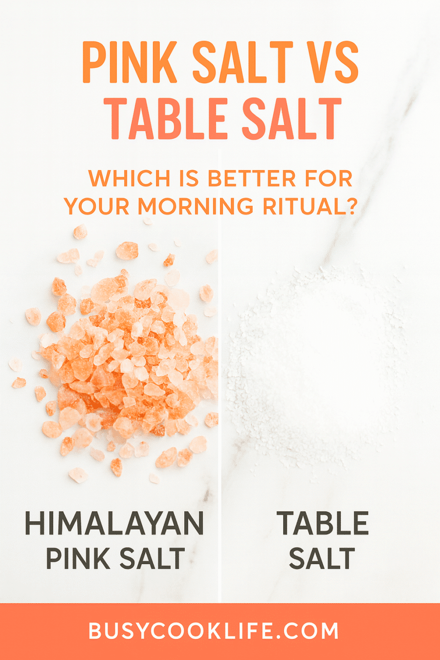 Pink salt vs table salt comparison - breakfast salt comparison guide