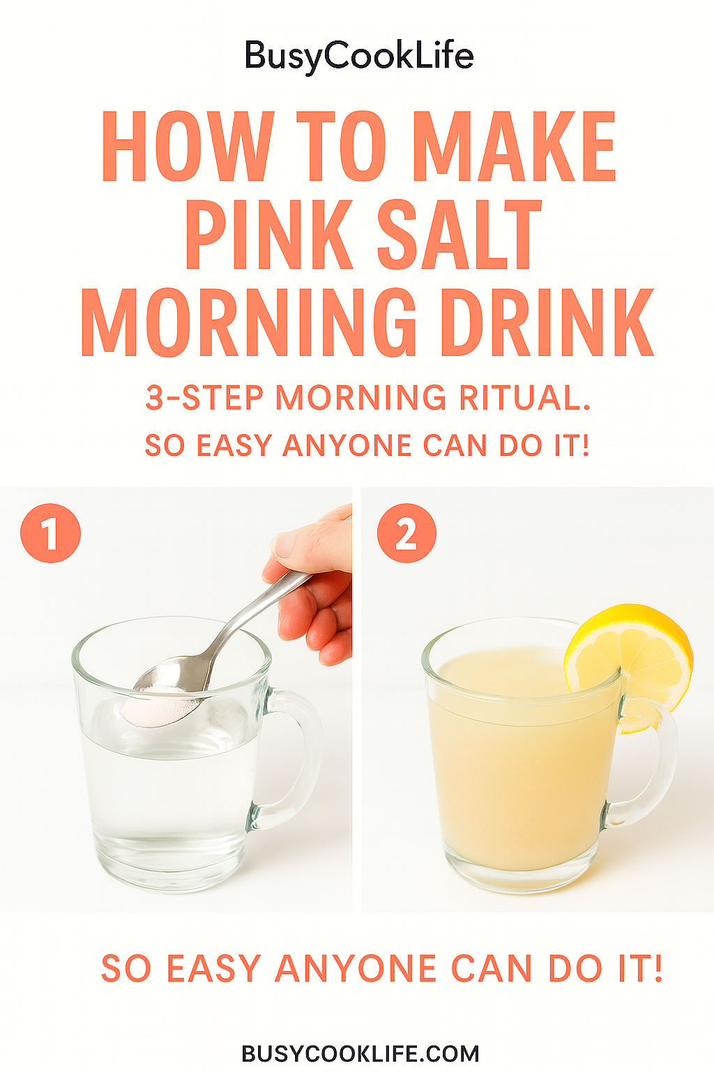 Pink Salt Diet Recipe: My Simple Weight Loss Hack 10 How to make pink salt morning drink tutorial pin - step-by-step breakfast guide