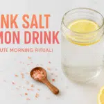 Pink salt lemon drink recipe - BusyCookLife morning beverage ritual