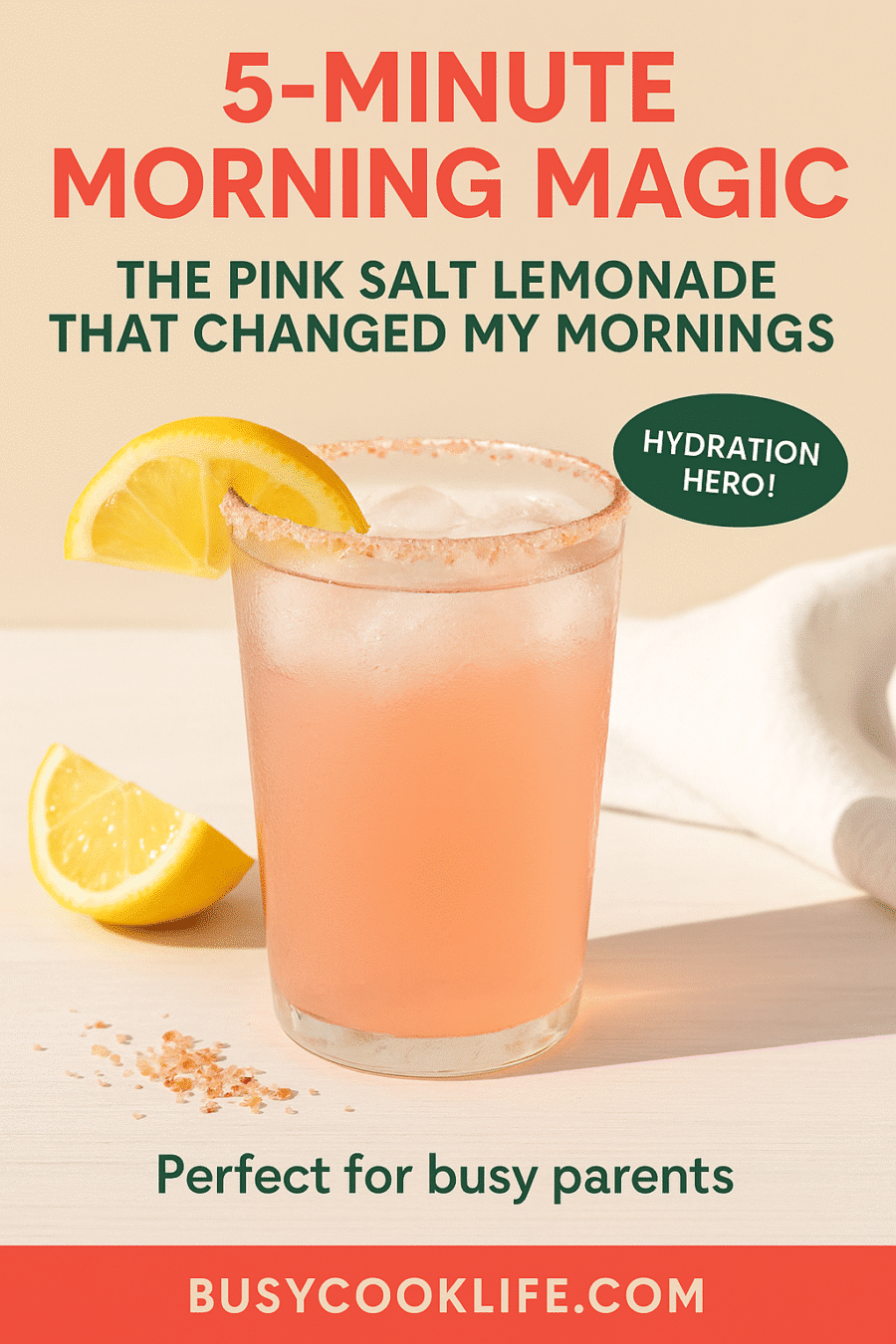 pink salt lemonade recipe pinterest pin
