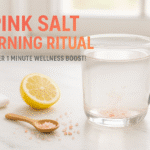 Pink salt morning ritual drink recipe - BusyCookLife wellness hydration routine