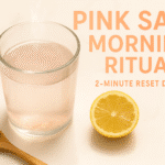 Pink salt morning drink recipe - BusyCookLife wellness drink pink salt recipe
