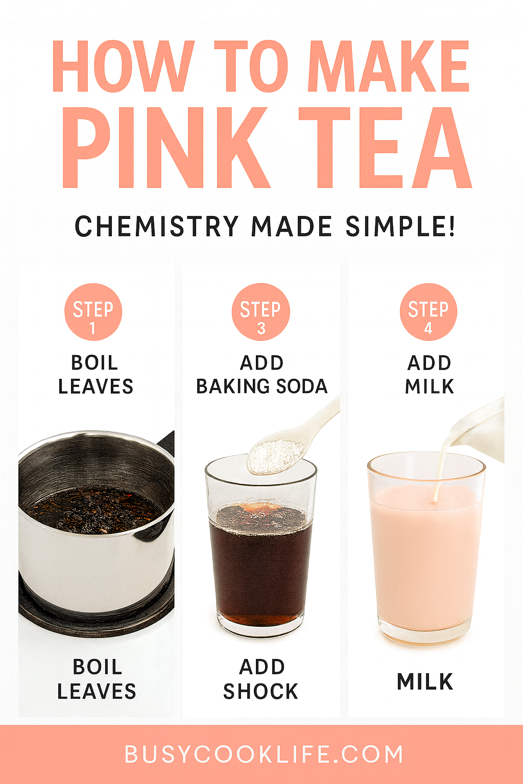 Pink Salt Tea Recipe: A Soothing Drink for Busy Days 9 Pink tea tutorial pin - step-by-step kashmiri chai color guide