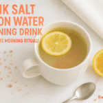 Pink salt lemon water morning drink recipe - BusyCookLife wellness drink pink salt weight loss recipe
