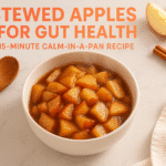 Stewed apples for gut health recipe - BusyCookLife breakfast healthy stewed apples
