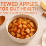 Stewed apples for gut health recipe - BusyCookLife breakfast healthy stewed apples