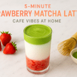 Strawberry matcha latte recipe - BusyCookLife smoothie strawberry matcha latte