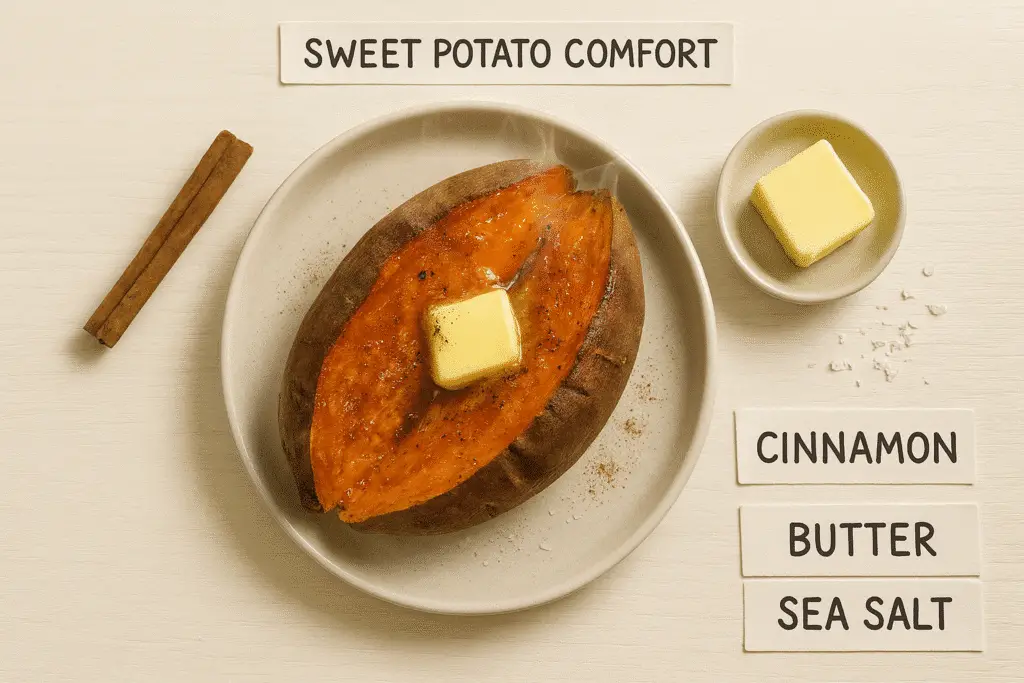 Sweet potato complex carbs for weight loss comfort food BusyCookLife healthy dinner option