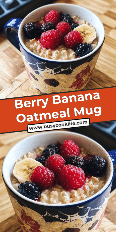 Berry Banana Oatmeal Mug