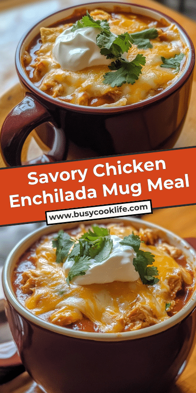 Savory Chicken Enchilada Mug Meal
