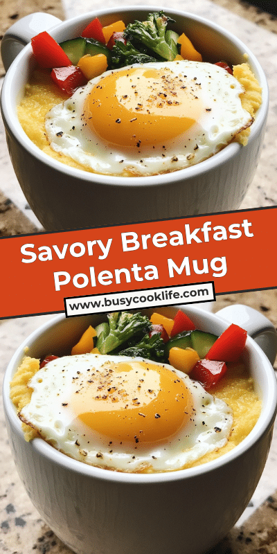 Savory Breakfast Polenta Mug