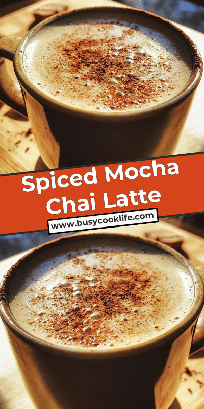 Spiced Mocha Chai Latte