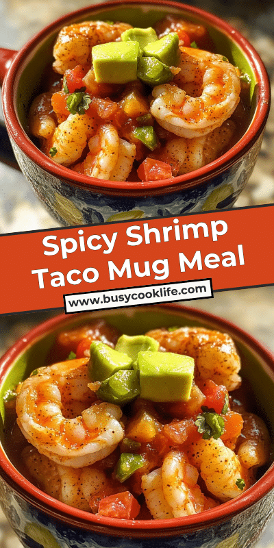 Spicy Shrimp Taco Mug Meal