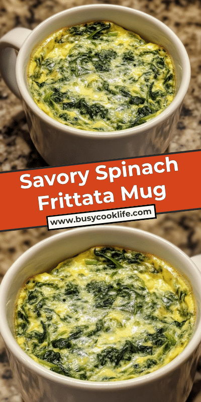 Savory Spinach Frittata Mug