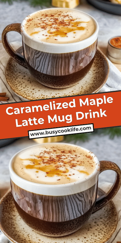 Caramelized Maple Latte Mug Drink