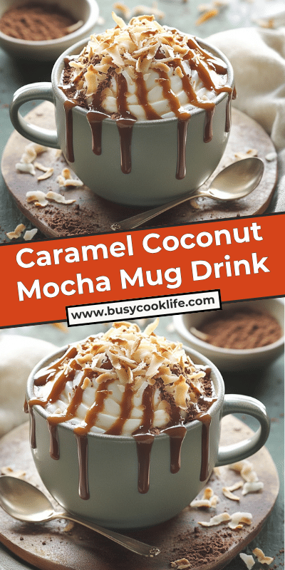 Caramel Coconut Mocha Mug Drink