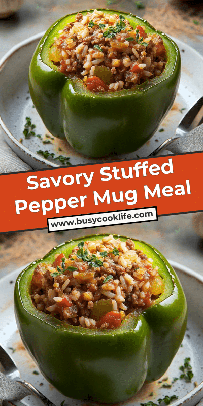 Savory Stuffed Pepper Mug Meal