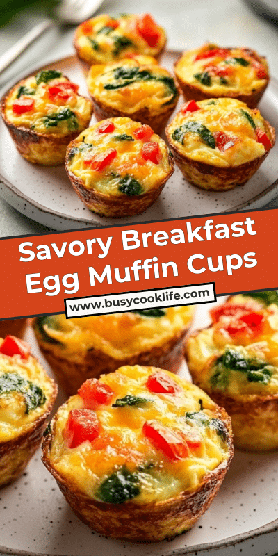 Savory Breakfast Egg Muffin Cups