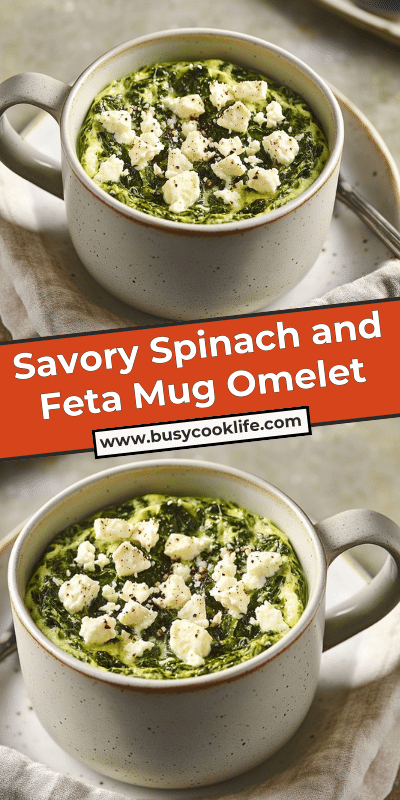 Savory Spinach and Feta Mug Omelet