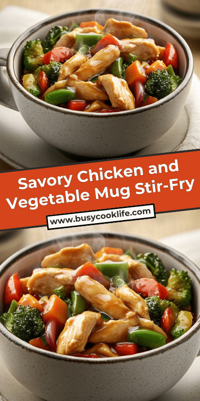 Savory Chicken and Vegetable Mug Stir-Fry