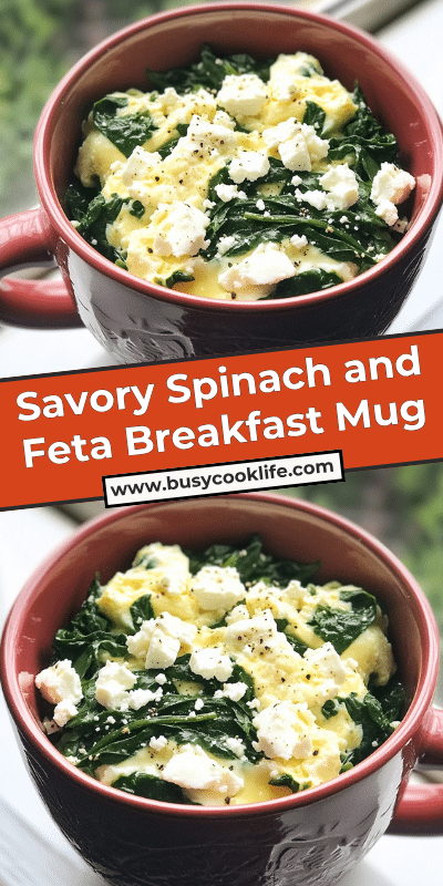 Savory Spinach and Feta Breakfast Mug