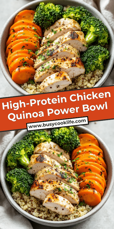 High-Protein Chicken Quinoa Power Bowl