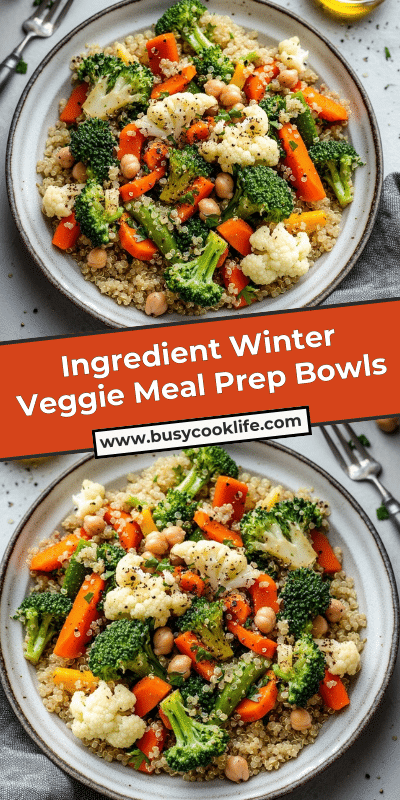 Ingredient Winter Veggie Meal Prep Bowls