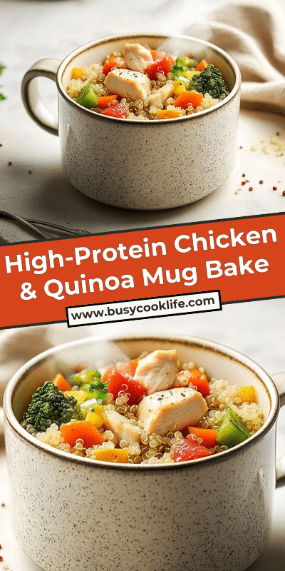 High-Protein Chicken & Quinoa Mug Bake