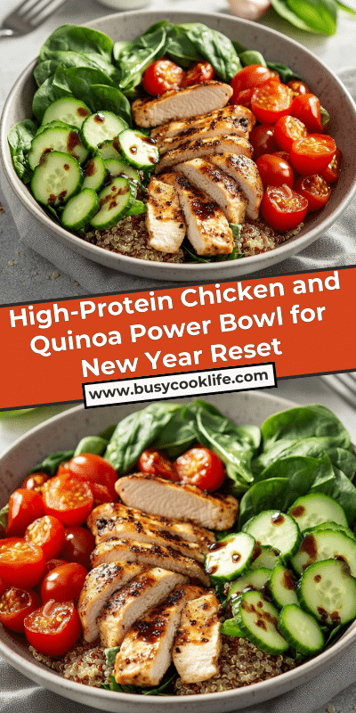 High-Protein Chicken and Quinoa Power Bowl for New Year Reset