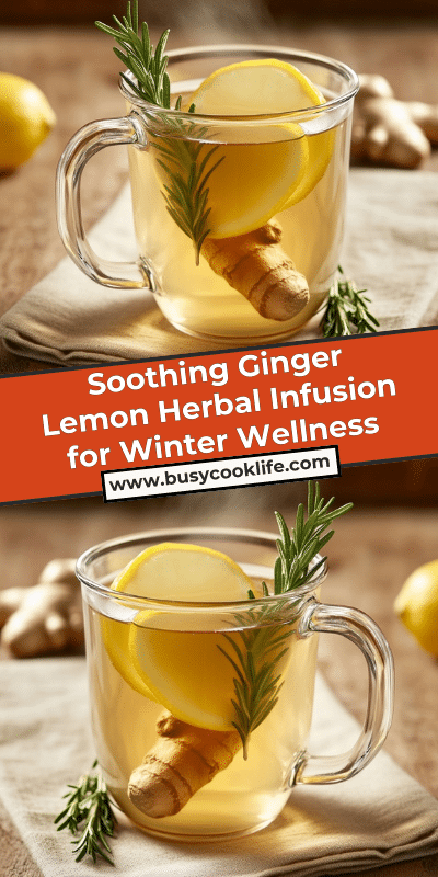 Soothing Ginger Lemon Herbal Infusion for Winter Wellness